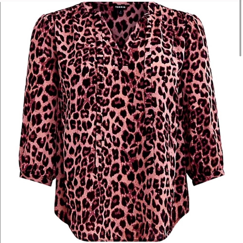Torrid Cheetah Blouse